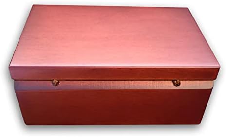 הפעל [אני מאמין] קופסא תכשיטים של קופסאות עץ בצבע חום עם תנועה מוזיקלית של סנקיו